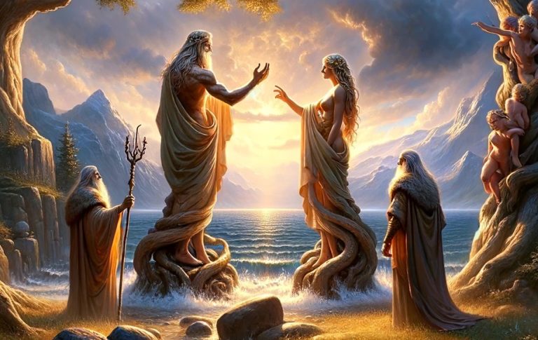 La creación de los hombres: Nacimiento de Ask y Embla